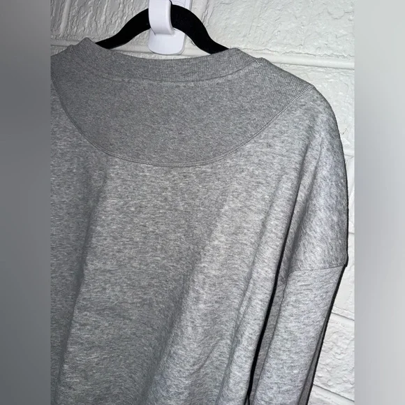 NWT JOYLAB Women's Fleece Cropped Crewneck  Sweatshirt Heathered Gray S L XL XXL - Picture 9 of 9